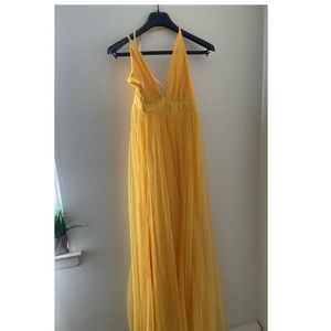 Yellow maxi dress